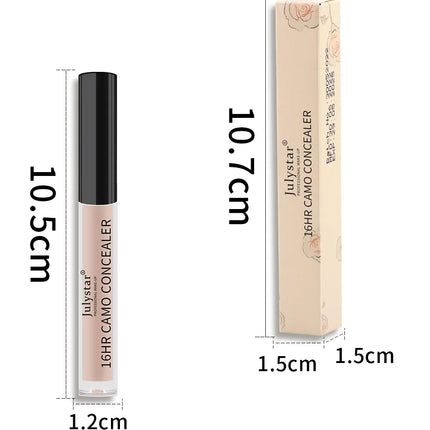 Julystar 6 Color Concealer Waterproof Portable Concealer Speckle Tattoo Cover Up Skin Liquid Foundation 16 Hr Lasting Cosmetics