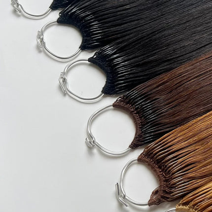 DIYOMOhair extensions virgin Remy cotton thread double feather Korean dark popular lightweight and easy to style hair extensions