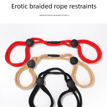 Adjustable Rope Handcuffs Erotic Slave BDSM Bondage Restraint Rope Ankle cuffs Fetish Flirt Sex Toys For Women Men Adults Games﻿