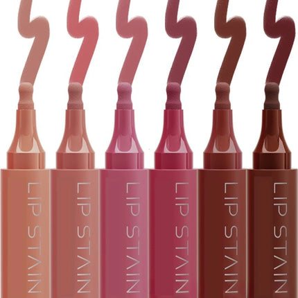 6 Colors Liquid Lip Liner Pencil Long Lasting Nude Lipstick Matte Lip Liner Stick Non-stick Cup Natural Lips Contour Pen Makeup