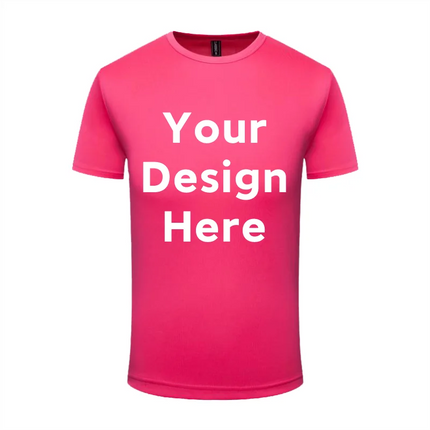 Summer quick-dryingT-shirt Round Neck Solid Color Marathon Team Shirt Sportswear Custom Shirt Embroidery Printing Exclusive LOGO