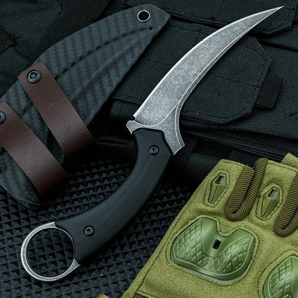 High-quality Lightweight Straight Knife with K Sheath Utility Outdoor Camping Survival Adventure Tactical EDC Tools Collectibles
