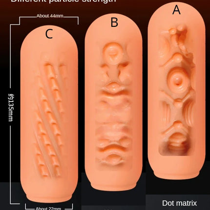 Male Masturbator Cup Manual Silicone Portable Sucking Airplane Cup Soft Vagina Blowjob Pocket Pussy Masturbation Sex Toy For Men