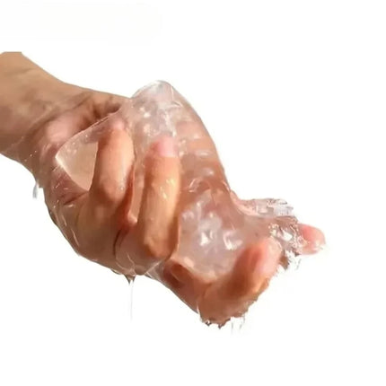 Male Masturbator Glans Exercise Sucking Pocket Pussy Transparent 9cm Masturbation Cup Penile Massager Sex Toys for Men Blowjob