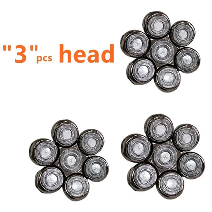 7 Blade Razor Replacement Shaving 7D Heads Floating Washable For Most Electric Shavers Trimmers Kit Cutter Blades