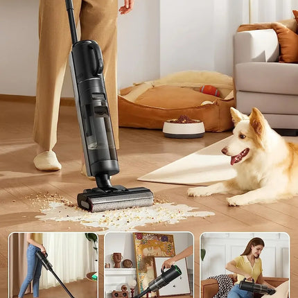 Original Dreame H12 Pro Plus Mix Smart Wet Dry Vacuum Floor Cleaner Mop Combo 4-in-1 Cordless Vacuum with Hot Air Drying 16000pa