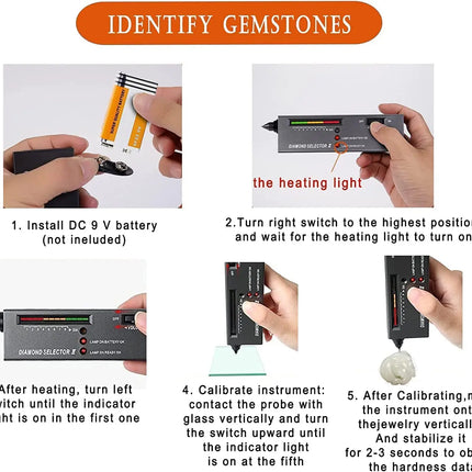 Diamond Tester High Accuracy Diamond Tester Pen Jewelry Diamond Tester Professional Diamond Selector Diamond Tester Kit