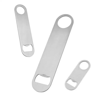 3 Size Durable Beer Bottle Opener Stainless Steel Flat Speed Bottle Cap Opener Remover Bar Blade Kitchen Tool Beer Party Supplie