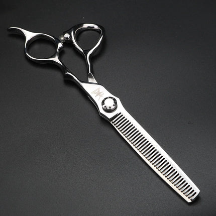 XUANFENG Silver Professional Hair Scissors 6.5 "440C Steel Barber Cutting Scissors and thinning Scissors, Suitable for Barber