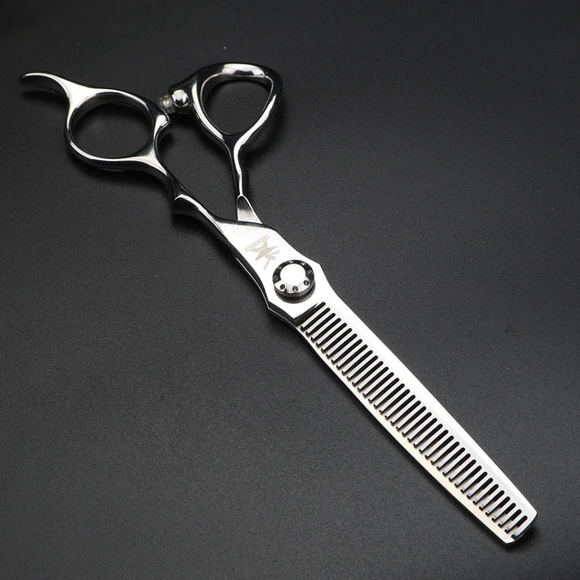 XUANFENG Silver Professional Hair Scissors 6.5 "440C Steel Barber Cutting Scissors and thinning Scissors, Suitable for Barber