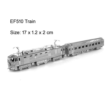 3D Metal Puzzle EF510 Train Vintage Car Mountain Bike Motorcycle model KITS Assemble Jigsaw DIY Puzzle Gift Toys For Children