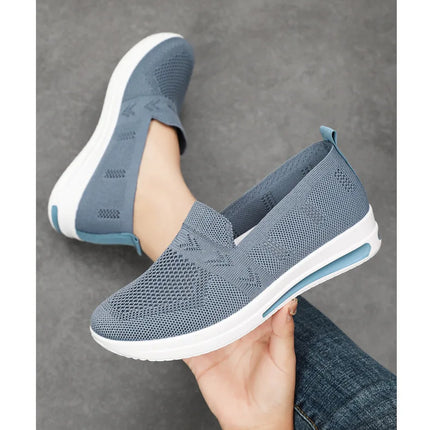 Spring New Women's Sports Shoes, Fashionable, Breathable, Lightweight, Non-slip, Wear-resistant, Casual Sports Shoes, Flat Shoes
