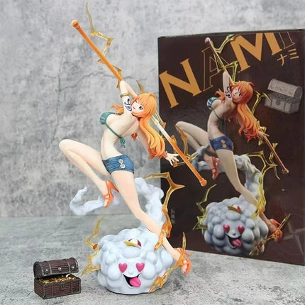 In stock 30cm One Piece Anime Figure Nami Action Figurine Hentai Pvc Statue Model Room Collection Decoration Toys Ornaments Gift