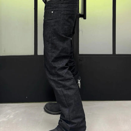 MIJKO BootCut Original Jeans Wide Leg Trousers Straight Button Design ZJ124