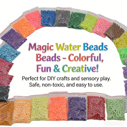 30 Color 300pcs Refill  Bag Beads Puzzle Crystal Color DIY Magic Beads Water Spray Ball Games 3D Handmade Magic Toy for Children