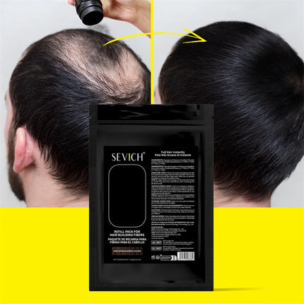 Sevich 100g Hair Fibers 10 Color Keratin Hair Building Fiber Powder Instant Hair Growth Fiber Refill 50g Hair Care Product