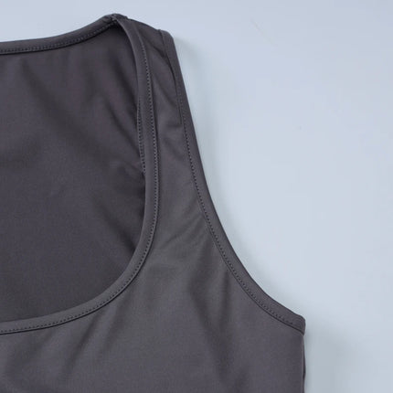 Hugcitar 2025 Summer Solid Straps Sexy Slim Crop Tank Top Women Casual Y2K Clothes Streetwear Party Sport Festival Wholesale
