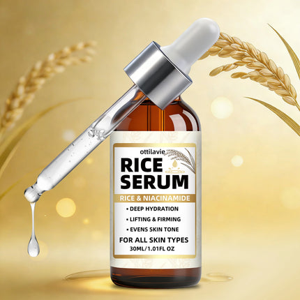 Rice Serum | Lift & Firm Skin, Intensely Hydrate | Suitable for Face, Neck & Body | All Skin Types | Day & Night Use Formula