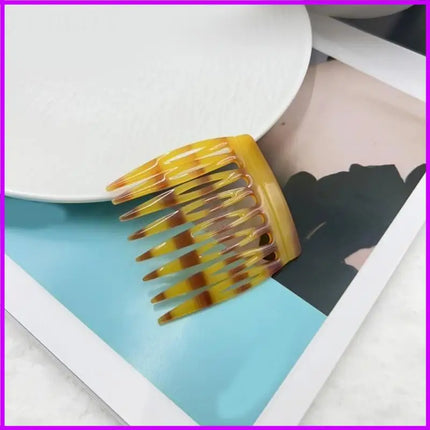 1PC French Hair Side Combs for Women Girls Acetate Hair Accesories Secure and Elegant Hold Hair Clip Hairpieces