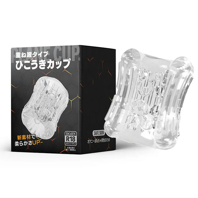 Male Masturbator Soft Pussy Penis Sleeve Sex Toys Transparent Crystal Vagina Adult Goods for Men Textured Tunnel Pocket Pussy