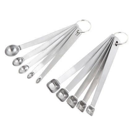 Hot Sale 5Pcs/Set Stainless Steel Small Measuring Spoons Seasoning Dry And Liquid Ingredients Kitchen Accurate Cooking Gadgets
