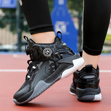 Kids Basketball Shoes Boys Sneakers Non-slip Child Trainer Basket Shoes Outdoor Children Sport Shoes