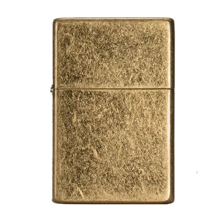 Ultra Thin and Portable Kerosene Lighter Square Head, Personalized Retro Creativity, Old-fashioned Grinding Wheel Windproof