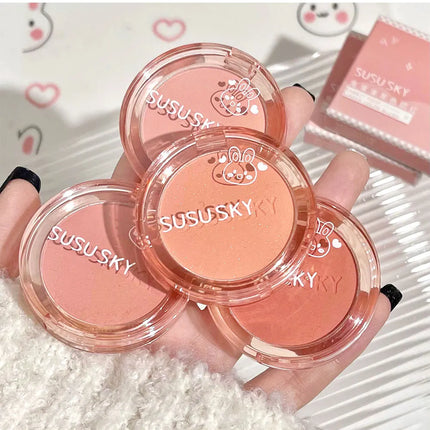 SUSU SKY Rabbit Monochrome Blush Matte Matte Long-lasting Color Not Easy to Fly Whitening Rouge