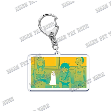 Goodnight Punpun Oyasumi Punpun Key Chain Keychains Ring for Accessories Bag Graffiti Pendant Keyring Jewelry Fans Gifts