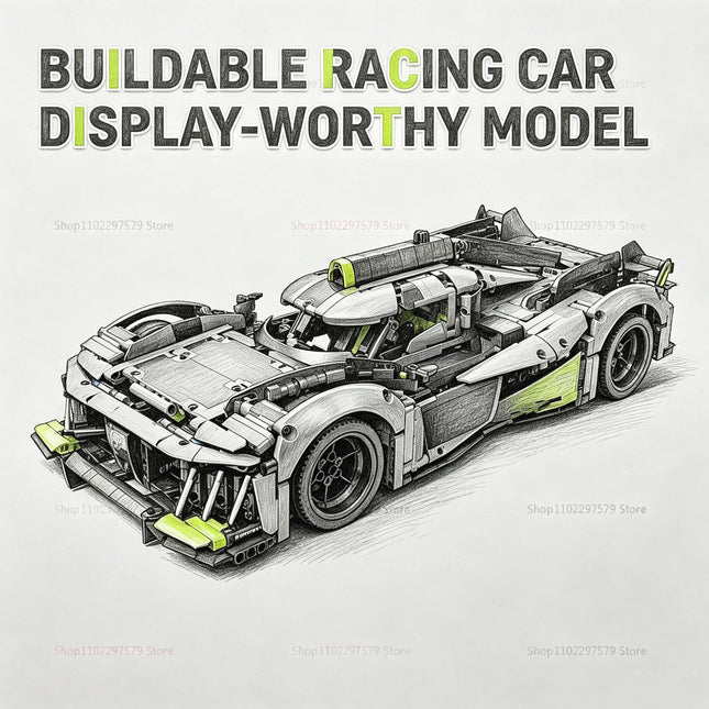 2026 New 1:10 Scale Supercar Race Model Kit 1775Pcs Building Set Adults Kid Mechanical Speed Toy Gift Christmas Holiday Playtime