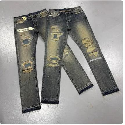 High New Classical UC Washed Thunderbolt Fit Straight PANT Jeans Cotton Denim Pants Comfort Casual Jeans Size 1 2 3 #E137