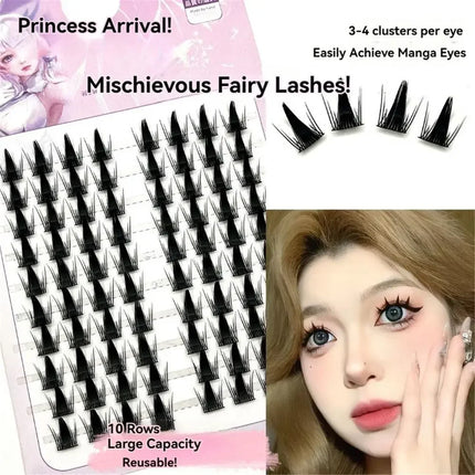Look Like Extensions Lash Clusters Wispy Natural Look Elf False Eyelashes Large Capacity DIY Eyelash Extension