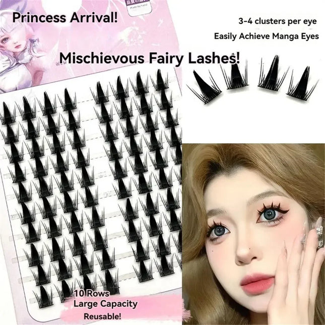 Look Like Extensions Lash Clusters Wispy Natural Look Elf False Eyelashes Large Capacity DIY Eyelash Extension
