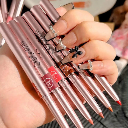 Matte lipliner Long-lasting Automatic Lip Liner Lipstick Lip Pencil Line Pen Beauty Waterproof Moisturizing
