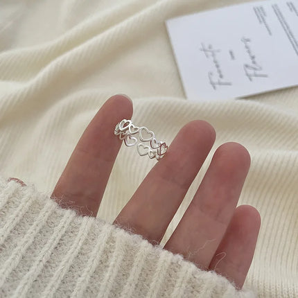 925 Sterling Silver Heart Ring / Bague Argent 925 Cœur Ajouré