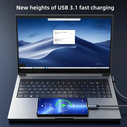 5A 100W USB C 3 Gen2 10Gbps Cable Type C to C 4k 60Hz Video Cable QC4.0 3.0 Fast Charging Cable For MacBook Pro Samsung Xiaomi