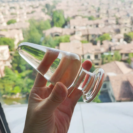 Anal Plugs Large 6CM Glass Transparent Vaginal Dilation Masturbator