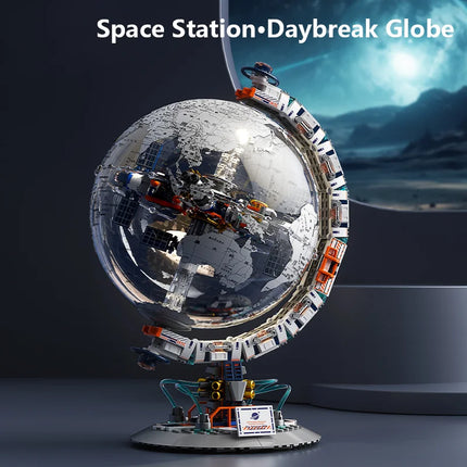 Space Tide Play series Dawn Dawn Globe collectible grade building blocks assembled adult student educational toys