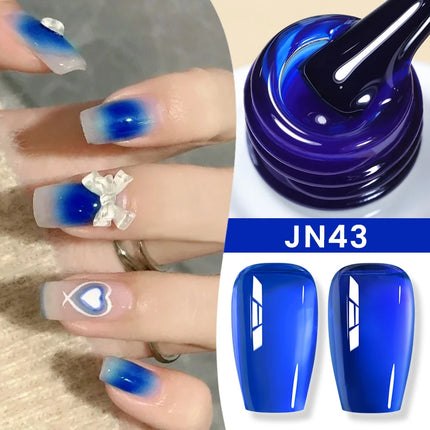 BORN PRETTY 10ml Flow Light White Cat Magnetic Gel Nail Polish Ultra Shine Soak Off UV Gel Mirror Glass Bead Gel Nail Art