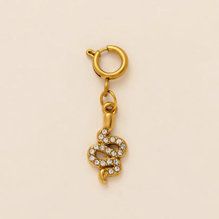 Stainless steel 18K gold-plated pendant jewelry DIY necklace bracelet making twelve zodiac cloud star retro jewelry accessories