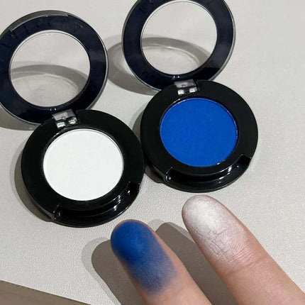 Black and Red Combination Eye Shadow Set Punk Goth Smoke Style Matte White and Blue Eye Shadow Set Eye Makeup Cosmetics 2pcs/set