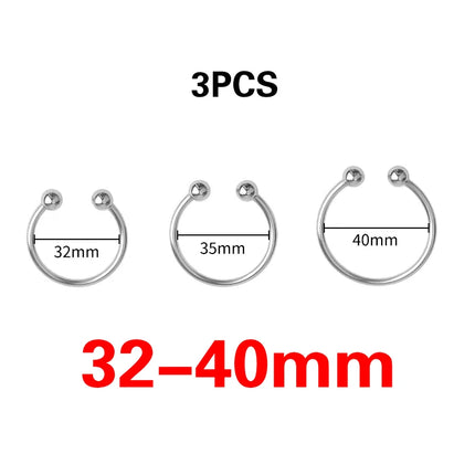 3 Style Penis Ring 5 Size Metal penis delay ring glans ring penis delay ring Male adult sex toys couple flirting products