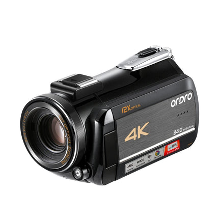 Video Camera 4K Professional Youtube Live Streaming Ordro AC5 12X Optical Zoom Digital Camcorder Blogger Vlogging Filmadora