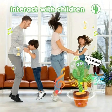 New Dancing Talking Cactus Toys For Baby Boys And Girls, Singing Mimicking Recording Repeating What You Say Sunny Cactus Up Plus