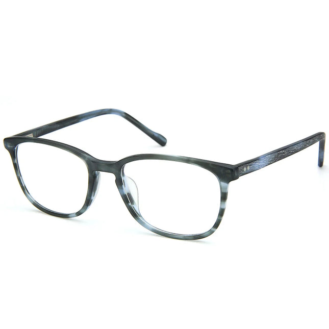 ZENOTTIC Square Acetate Prescription Optical Eyeglasses for Men with Anti Reflective Coating and Photochromic Progressive Lenses