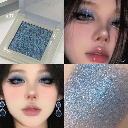 Sexy Black Violet Eye Shadow Matte Wild Rose Pink Eyeshadow Shy Orange Eyes Makeup Easy To Color Blue Diamond Sparkle Eyeshadow
