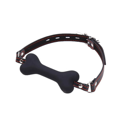 BDSM Oral Stop Bone Mouth Gag Fixation Dog Stuffed Roleplay PU Sex Toys Women Slave Submisson Puppy Game For Couples Flirting