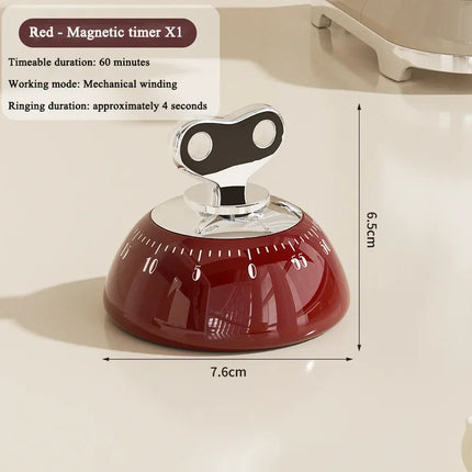 Magnetic Kitchen Timer Manual Countdown Alarm Clock Digital Timer Mechanical Cooking Timer Study Stopwatch Cooking Shower