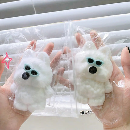 Stress Relief Toy Squishy Westie Dog Ball Slow Rebound Decompression Fidget Toy Desk Toy Gift