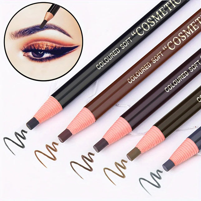 Tear-Off Pull Line Eyebrow Pencil, No Sharpening Needed Eyebrow Pencil, Natural Color Rendering, Sweatproof and Smudge-Proof Eyebrow